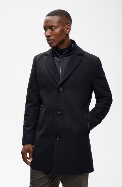 Matinique MAtrace Wool Coat - Navy