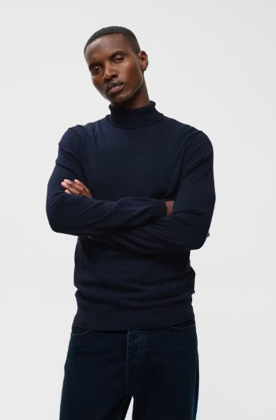 Matinique Parcusman Merino Knit - Dark Navy Mélange