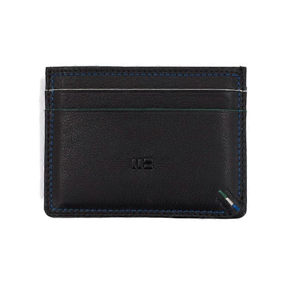 Miguel Bellido Leather Card Case Wallet - Black