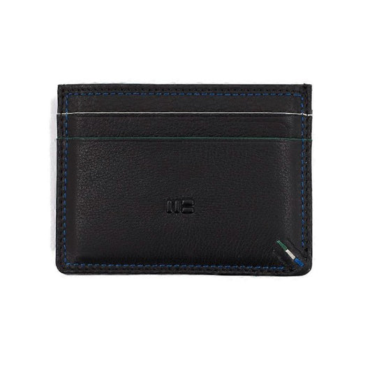Miguel Bellido Leather Card Case Wallet - Black