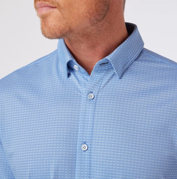 Mizzen & Maine Halyard Trim Fit Short Sleeve Shirt