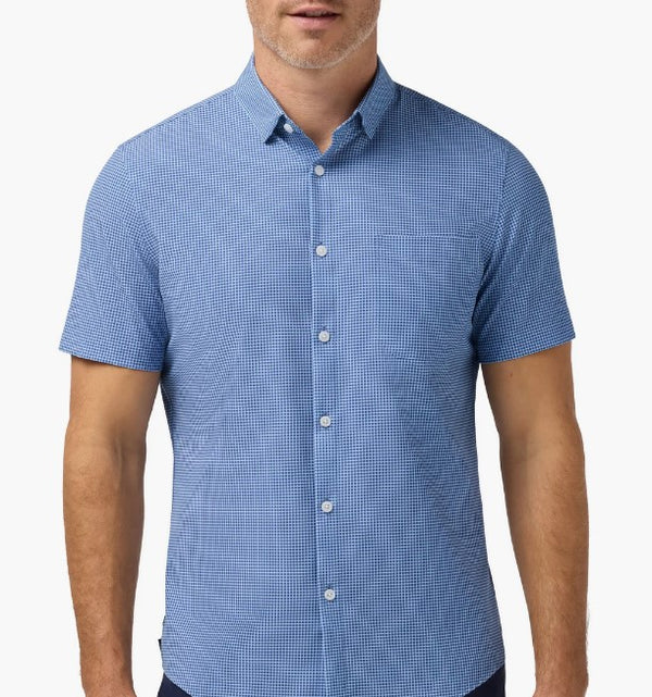 Mizzen + Main Halyard Short Sleeve Shirt - Cloud Blue Tonal Circle