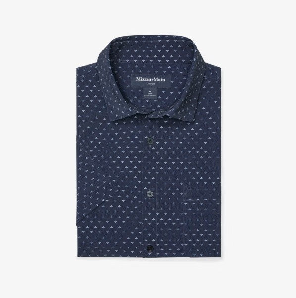 Mizzen & Main Leeward Trim Fit Short Sleeve Shirt