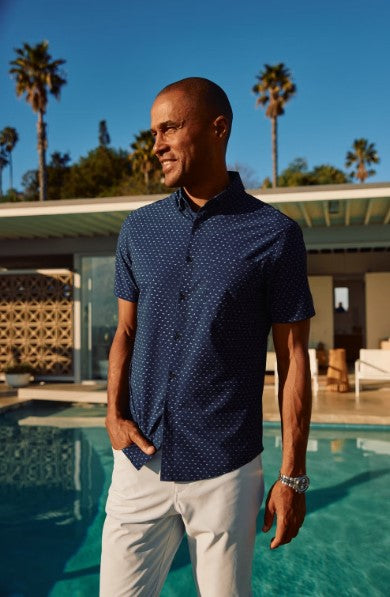 Mizzen & Main Leeward Trim Fit Short Sleeve Shirt