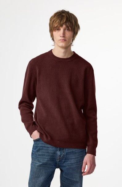 NN07 Danny Lightweight Sweater - Wine