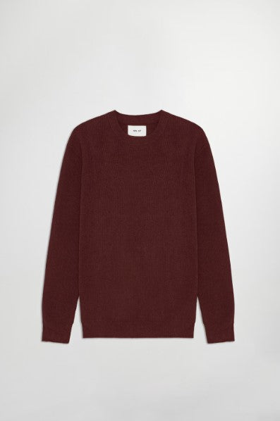 NN07 Danny Lightweight Sweater - Wine
