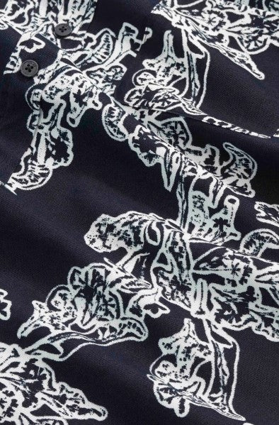 NN07 Deon All Over Print shirt - Navy