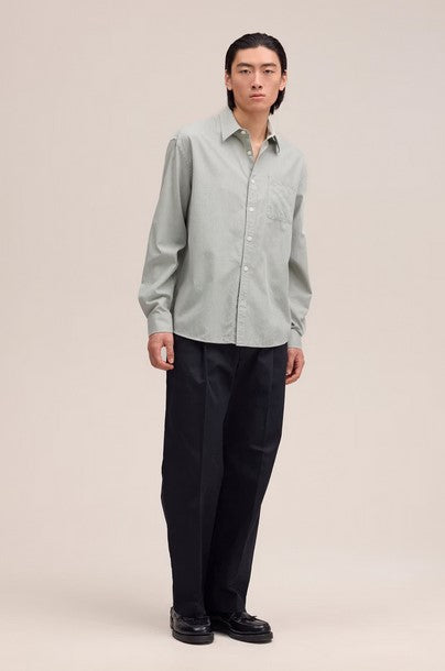 NN07 Deon Chambray shirt - Sea Spray
