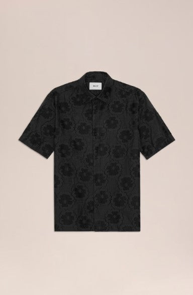NN07 Freddy Dobby Weave Shirt - Black