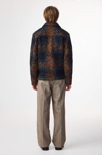 NN07 Gael Jacquard Jacket - Blue Multi