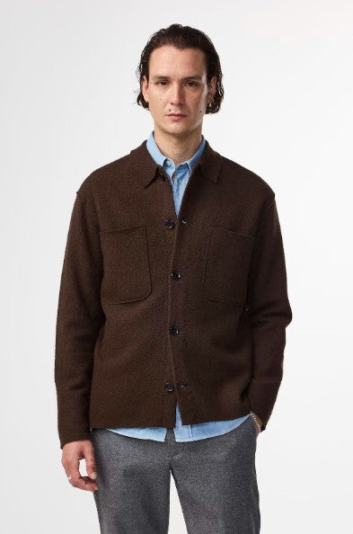 NN07 Jonas Boiled wool Overshirt