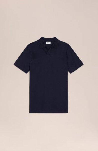 NN07 Paul Open Collar Polo - Navy