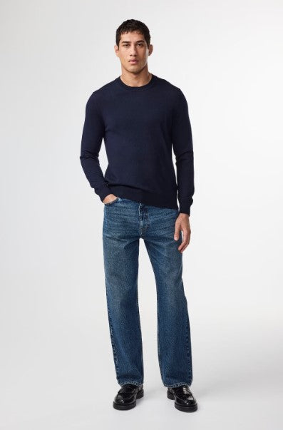 Ted Lightweight Merino Wool Sweater - Navy
