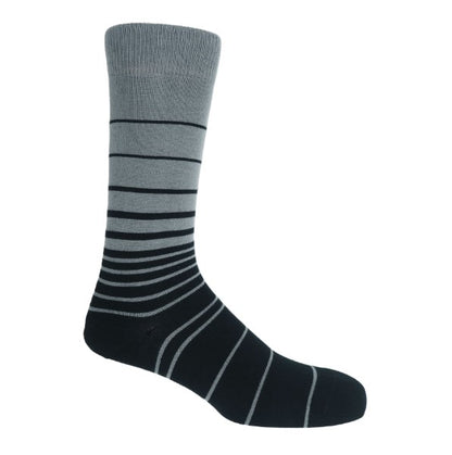 Peper Harow Retro Stripe Socks - Grey