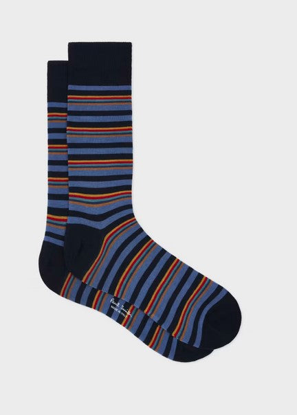 Paul Smith 'Artist Stripe' Socks - Navy