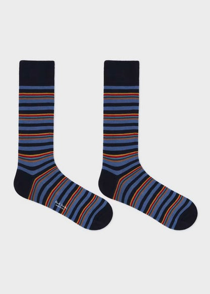 Paul Smith 'Artist Stripe' Socks - Navy
