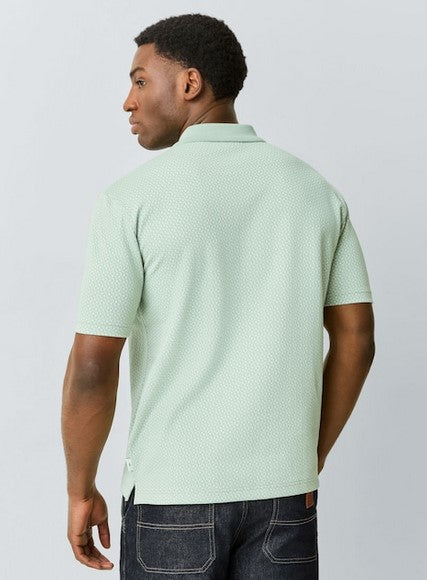 Paul Smith Button Down Geo Knit Shirt - Green