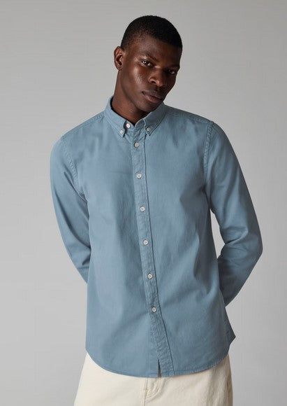 Paul Smith Powder Blue Cotton-Twill Button-Down Shirt