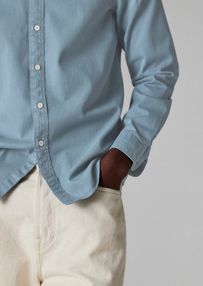 Paul Smith Powder Blue Cotton-Twill Button-Down Shirt