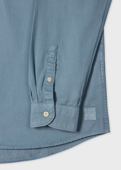 Paul Smith Powder Blue Cotton-Twill Button-Down Shirt