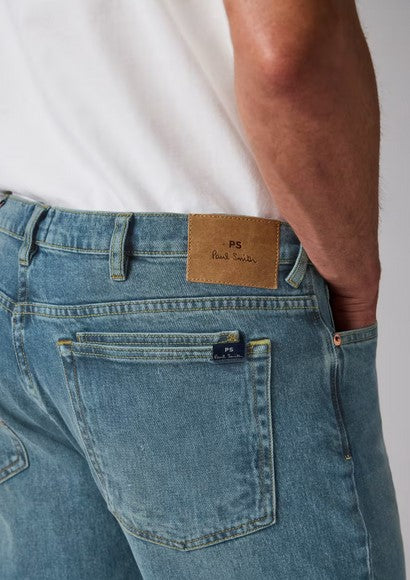 Paul Smith Relaxed Tapered-Fit Antique Wash 'Organic Vintage Stretch' Jeans
