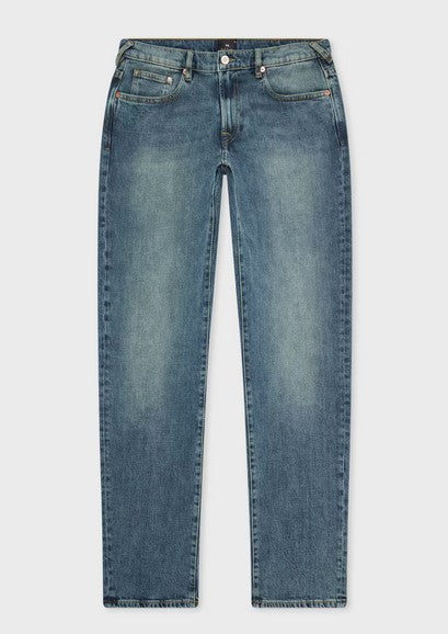 Paul Smith Relaxed Tapered-Fit Antique Wash 'Organic Vintage Stretch' Jeans