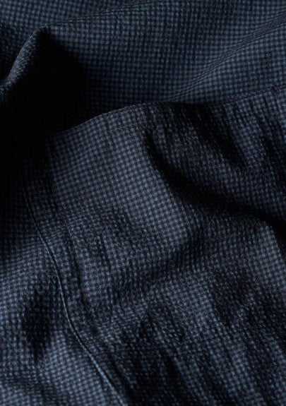 Paul Smith Blue Seersucker Check Zip Shirt Jacket - Blue
