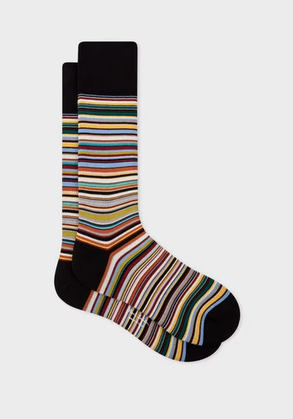 Paul Smith 'Signature Stripe' Socks - Black