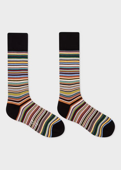 Paul Smith 'Signature Stripe' Socks - Black
