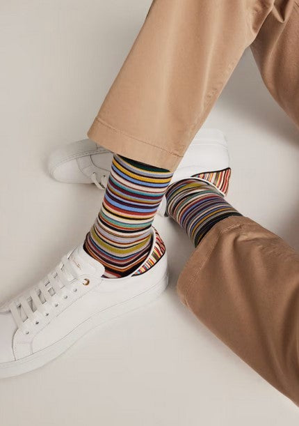 Paul Smith 'Signature Stripe' Socks - Black