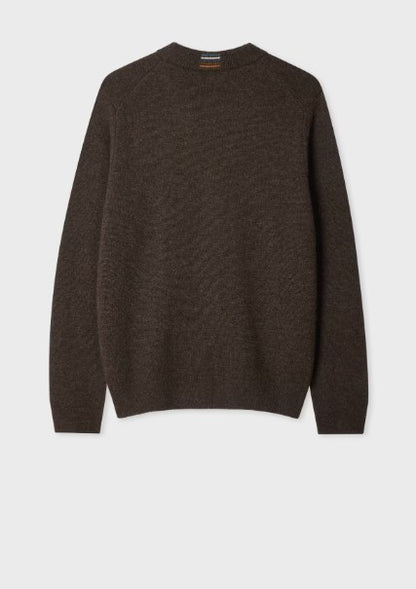 Paul Smith Merino Wool Cardigan - Brown