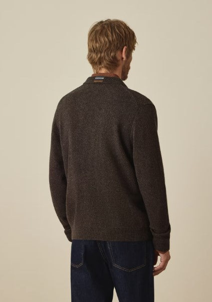 Paul Smith Merino Wool Cardigan - Brown