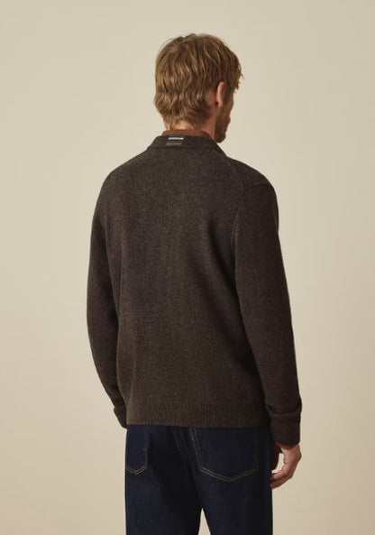 Paul Smith Merino Wool Cardigan - Brown