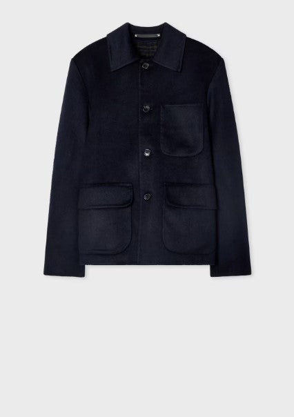 Paul Smith Double-Faced Wool-Blend Chore Jacket - Navy