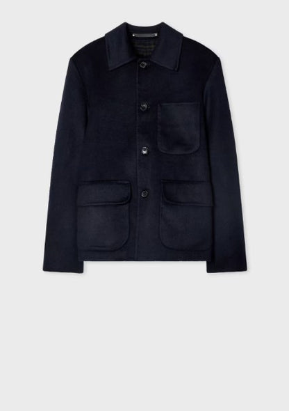 Paul Smith Double-Faced Wool-Blend Chore Jacket - Navy