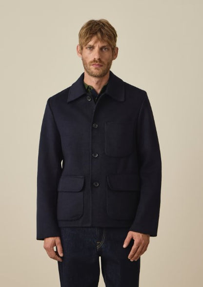 Paul Smith Double-Faced Wool-Blend Chore Jacket - Navy