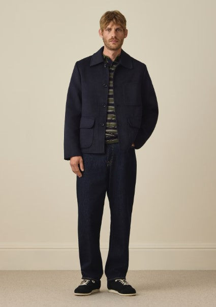 Paul Smith Double-Faced Wool-Blend Chore Jacket - Navy