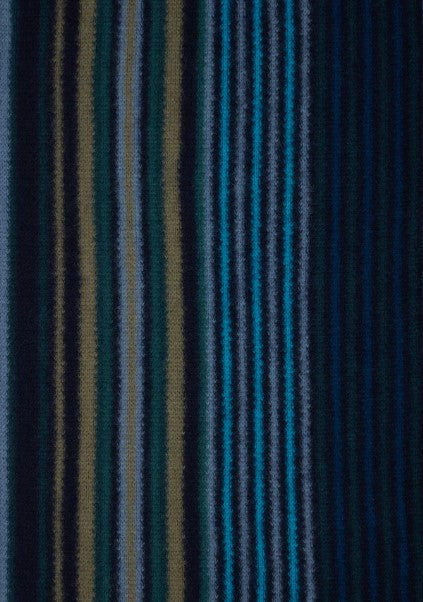 Paul Smith Wool Double Side Stripe Scarf - Navy