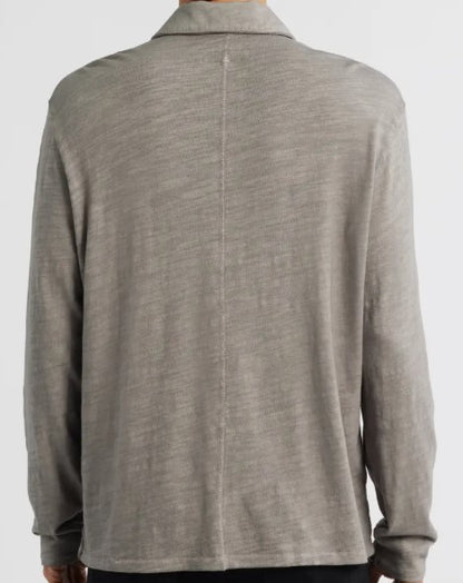 Rag & Bone L/S Washed Flame Rugby Polo