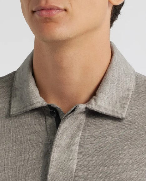 Rag & Bone L/S Washed Flame Rugby Polo