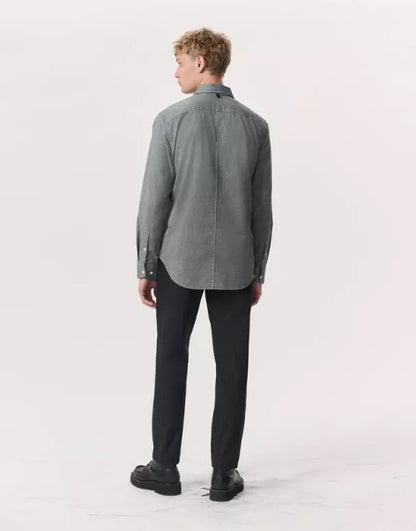 Rag & Bone Tomlin Cotton Shirt in Pearl Grey