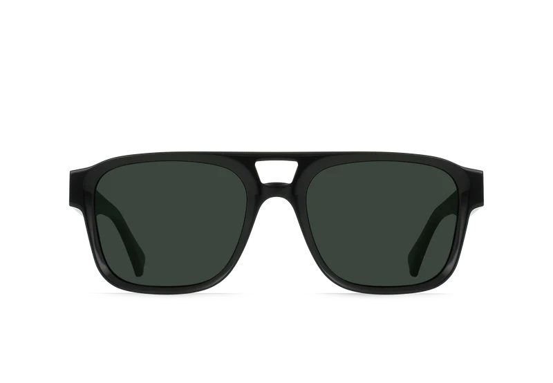 Raen Optics Rifka Polarized Sunglasses - Recycled Black / Green