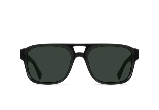 Raen Optics Rifka Polarized Sunglasses - Recycled Black / Green
