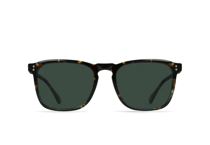 Raen Optics Wiley Polarized Sunglasses - Brindle Tortoise / Green