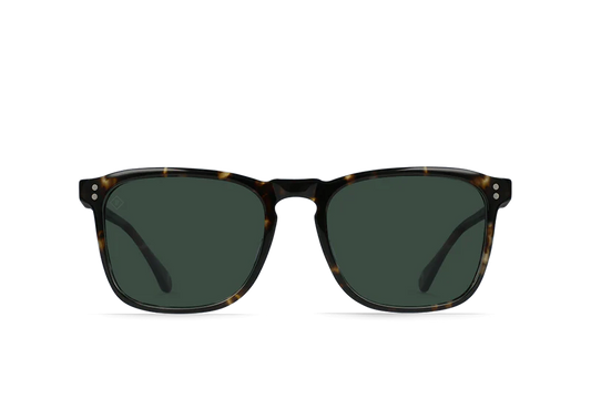 Raen Optics Wiley Polarized Sunglasses - Brindle Tortoise / Green