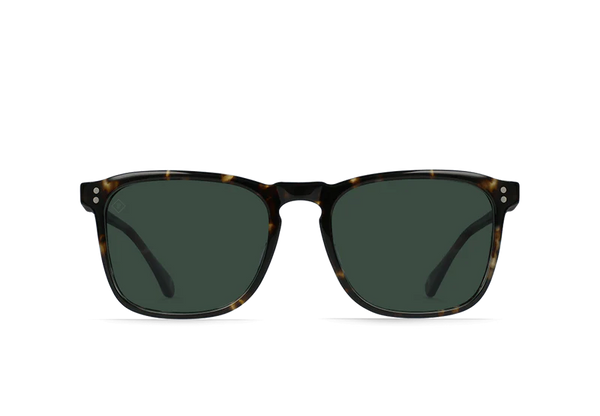 Raen Optics Wiley Polarized Sunglasses - Brindle Tortoise / Green