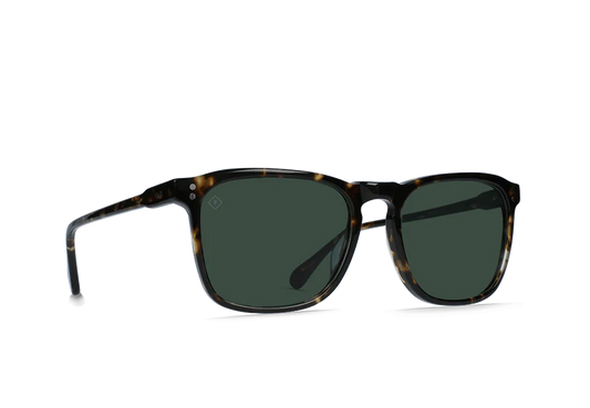 Raen Optics Wiley Polarized Sunglasses - Brindle Tortoise / Green