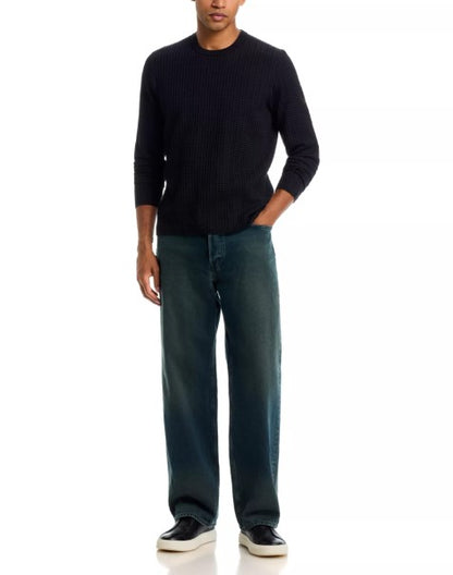 Rag & Bone Harvey Rib Crew - Black