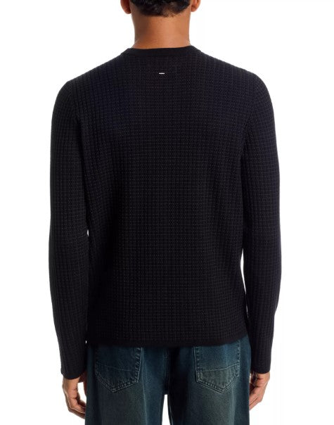 Rag & Bone Harvey Rib Crew - Black