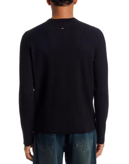 Rag & Bone Harvey Rib Crew - Black